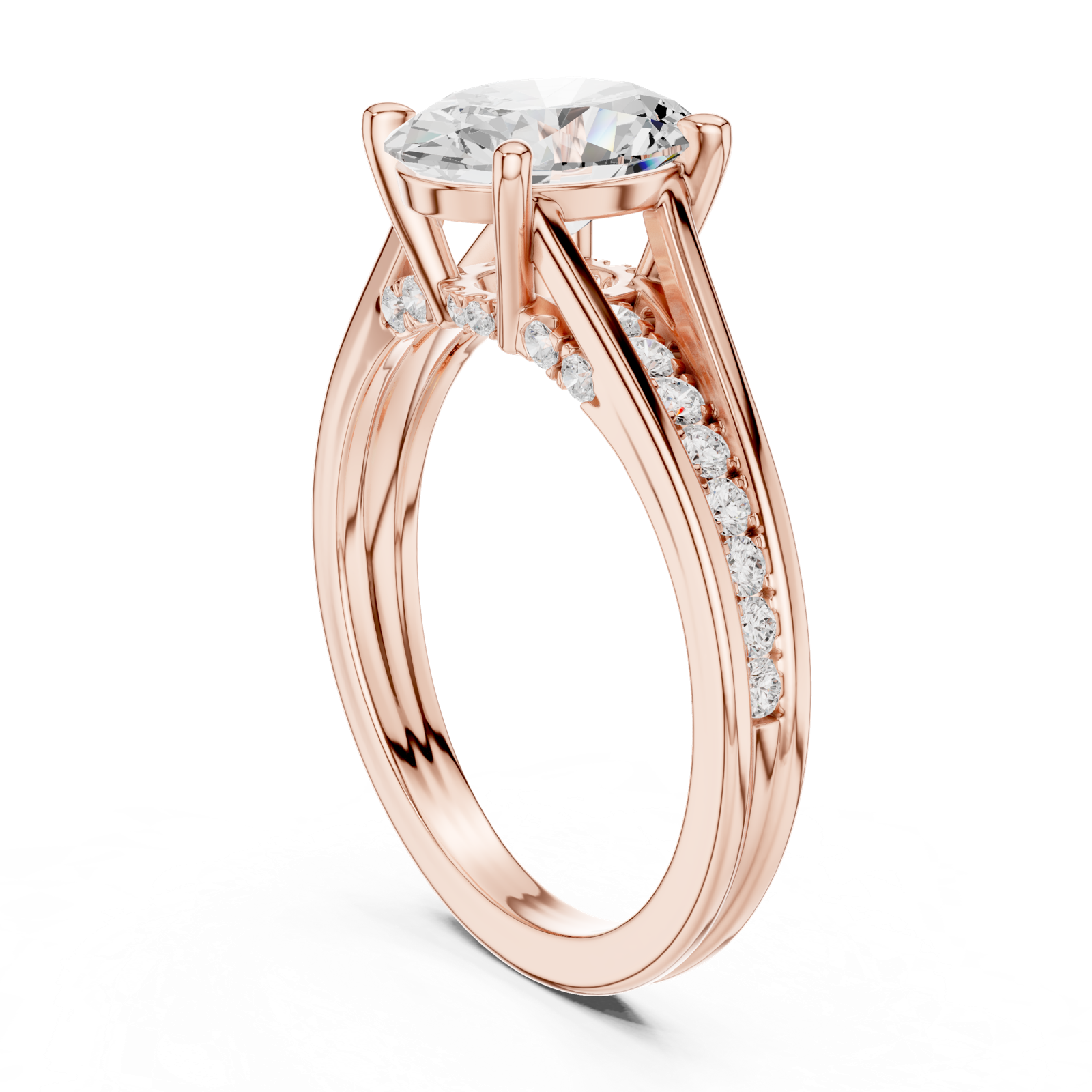 Gold Ring DDLR-995, Rose Gold