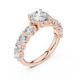 Gold Ring DDLR-657, Rose Gold, view 2