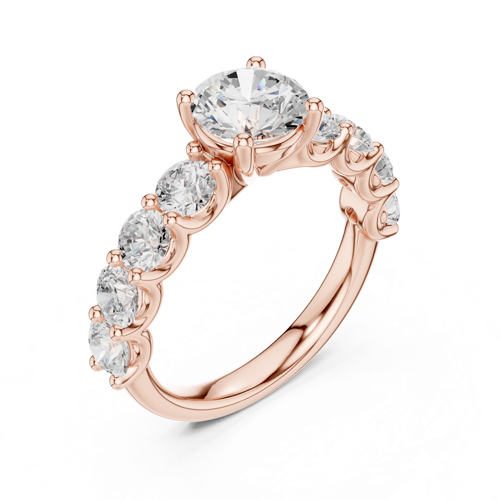Gold Ring DDLR-657, Rose Gold, view 2