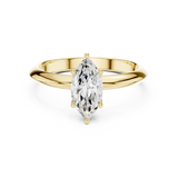 Gold Jewelry L36-6, Marquise center stone, Yellow Gold, view 4