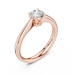 Gold Ring DDLR-565, Rose Gold, view 2