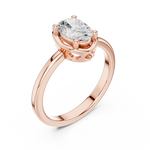 Gold Ring DDLR-504, Rose Gold, view 2