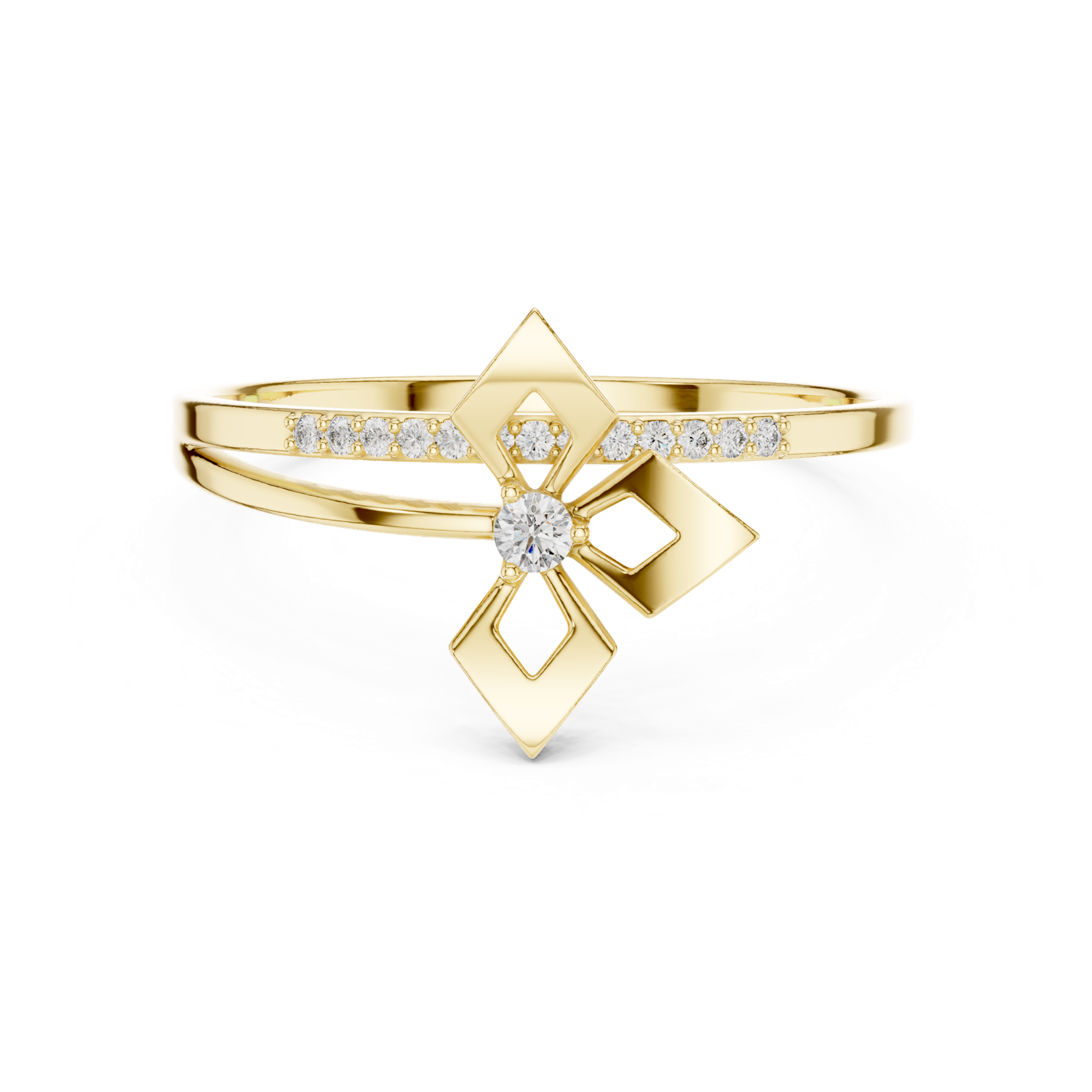 Gold Ring 1 (154), Yellow Gold, view 4