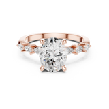 Gold Ring DDLR-1005, Rose Gold, view 4