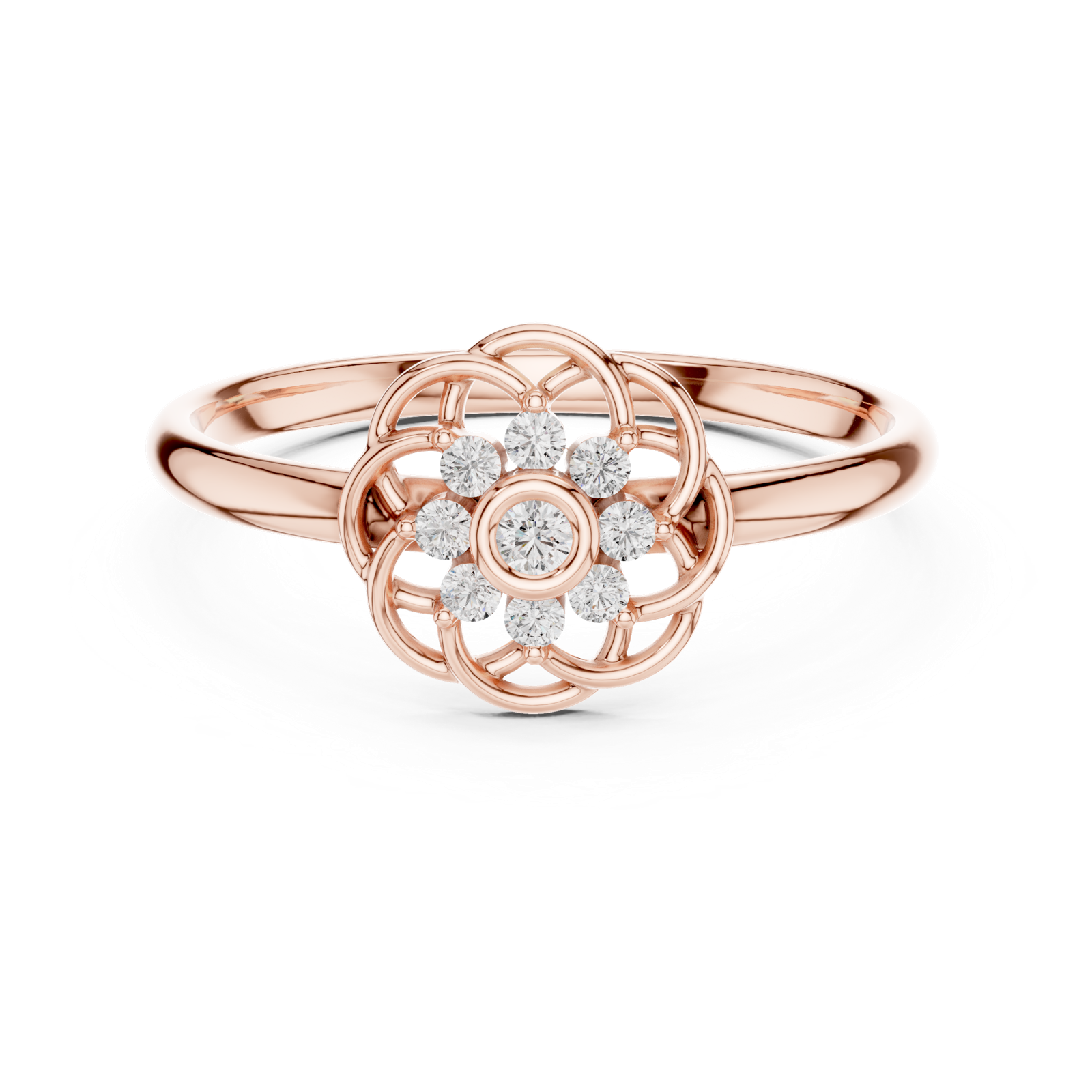 Gold Ring 1 (420), Rose Gold, view 4