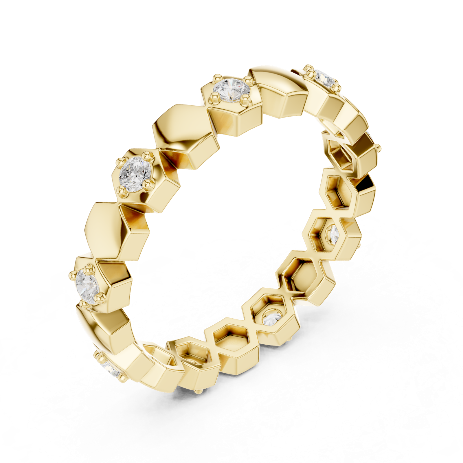 Gold Ring L22-R5, Yellow Gold, view 2