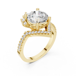 Gold Ring DDLR-406, Yellow Gold, view 2