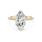 Gold Jewelry L36-16, Marquise center stone, Yellow Gold, view 4