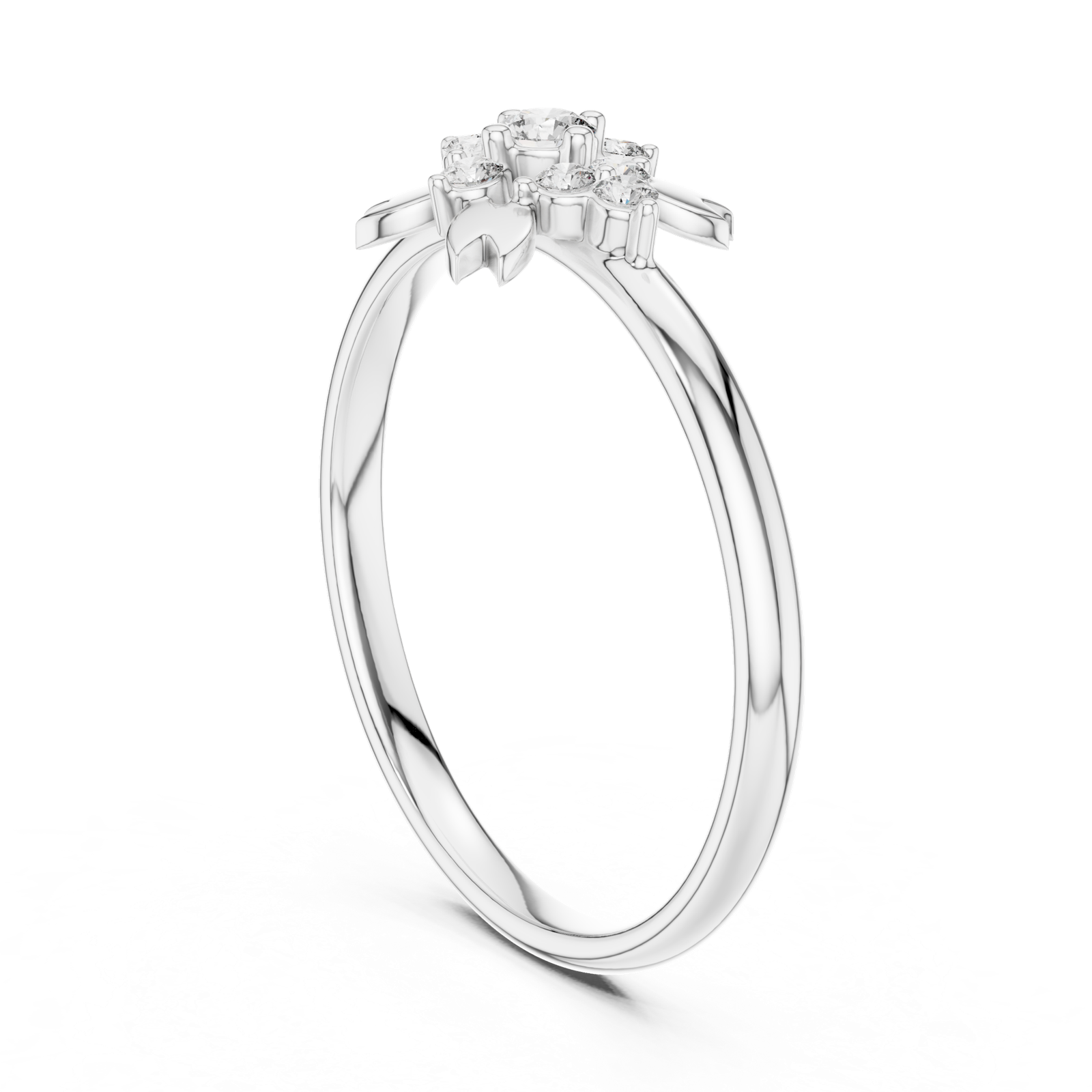 Gold Ring 1 (347), White Gold, view 1