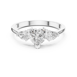 Gold Ring HLR-234, White Gold, view 4