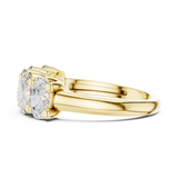 Gold Ring DDLR-320, Yellow Gold, view 3
