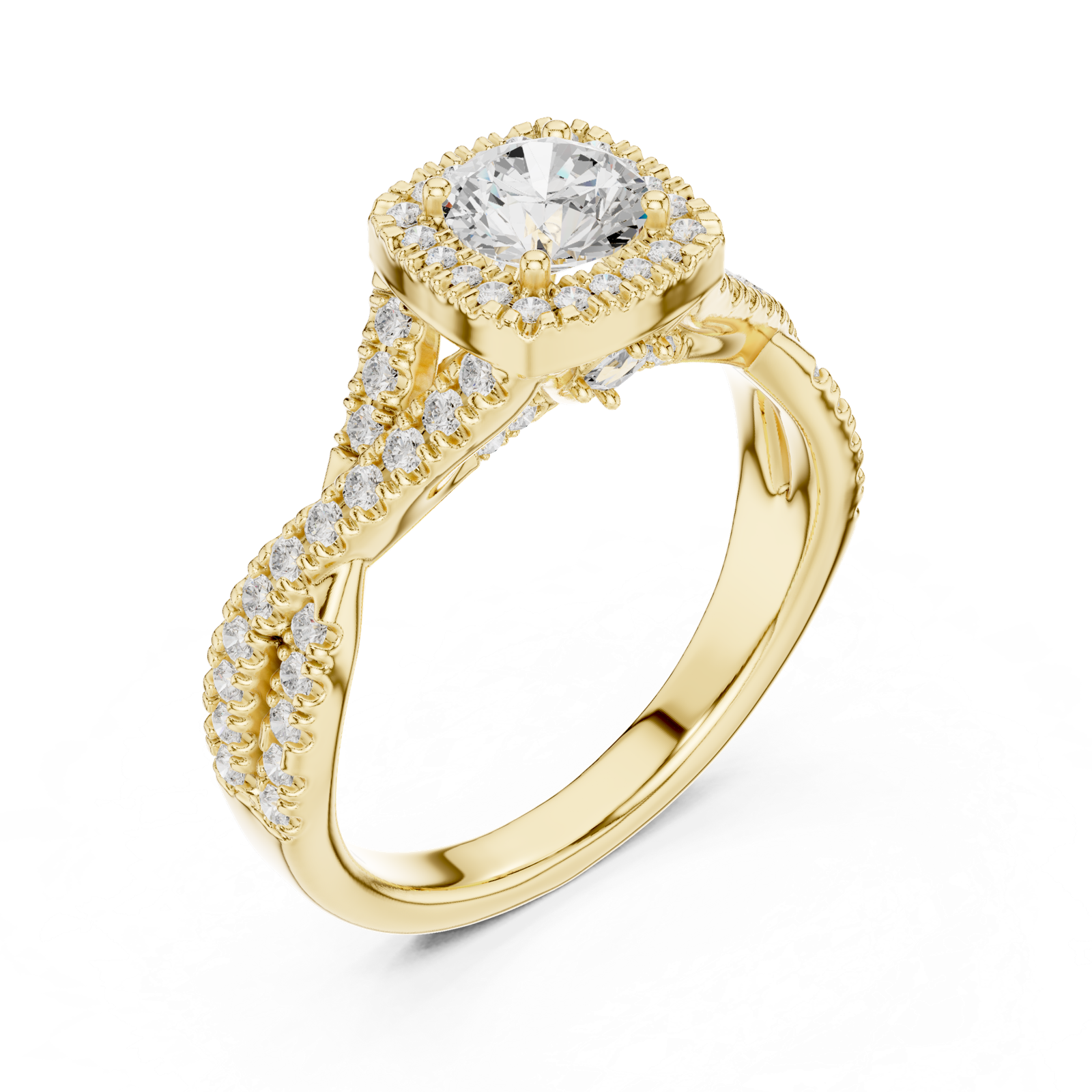 Gold Ring LR-0247, Yellow Gold, view 2