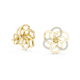 Gold Earrings 12-10030@E, Yellow Gold, view 1