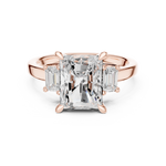 Gold Ring DDLR-286, Rose Gold, view 4