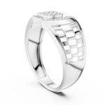 Gold Ring LR-01 (4), White Gold, view 1