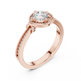 Gold Ring LR-0332, Rose Gold, view 2