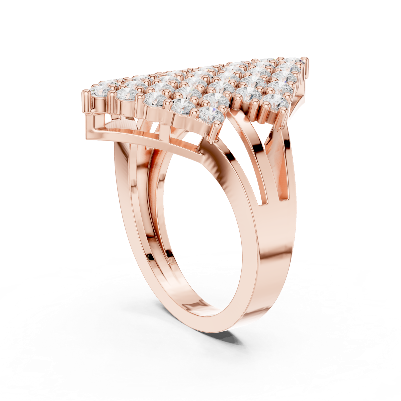 Gold Ring DDLR-463, Rose Gold