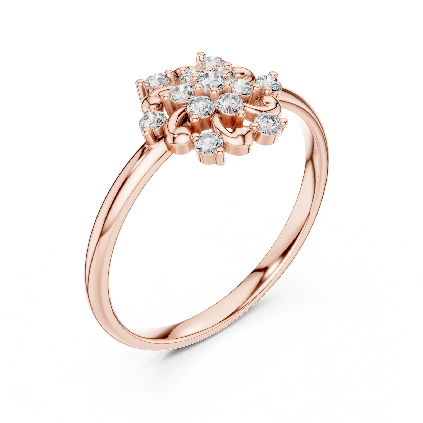 Gold Ring Ledis Ring, Rose Gold, view 2