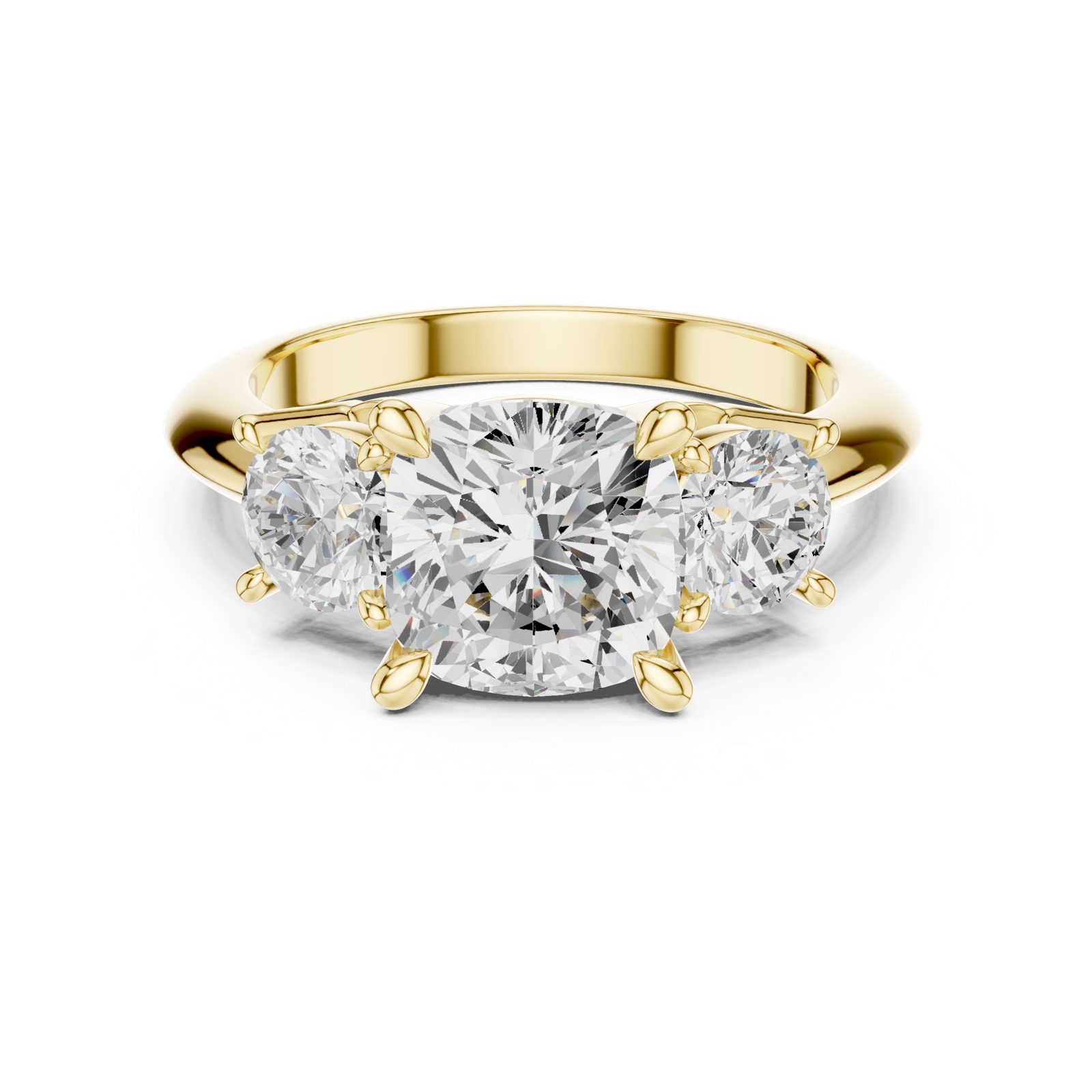 Gold Ring DDLR-900, Yellow Gold, view 4