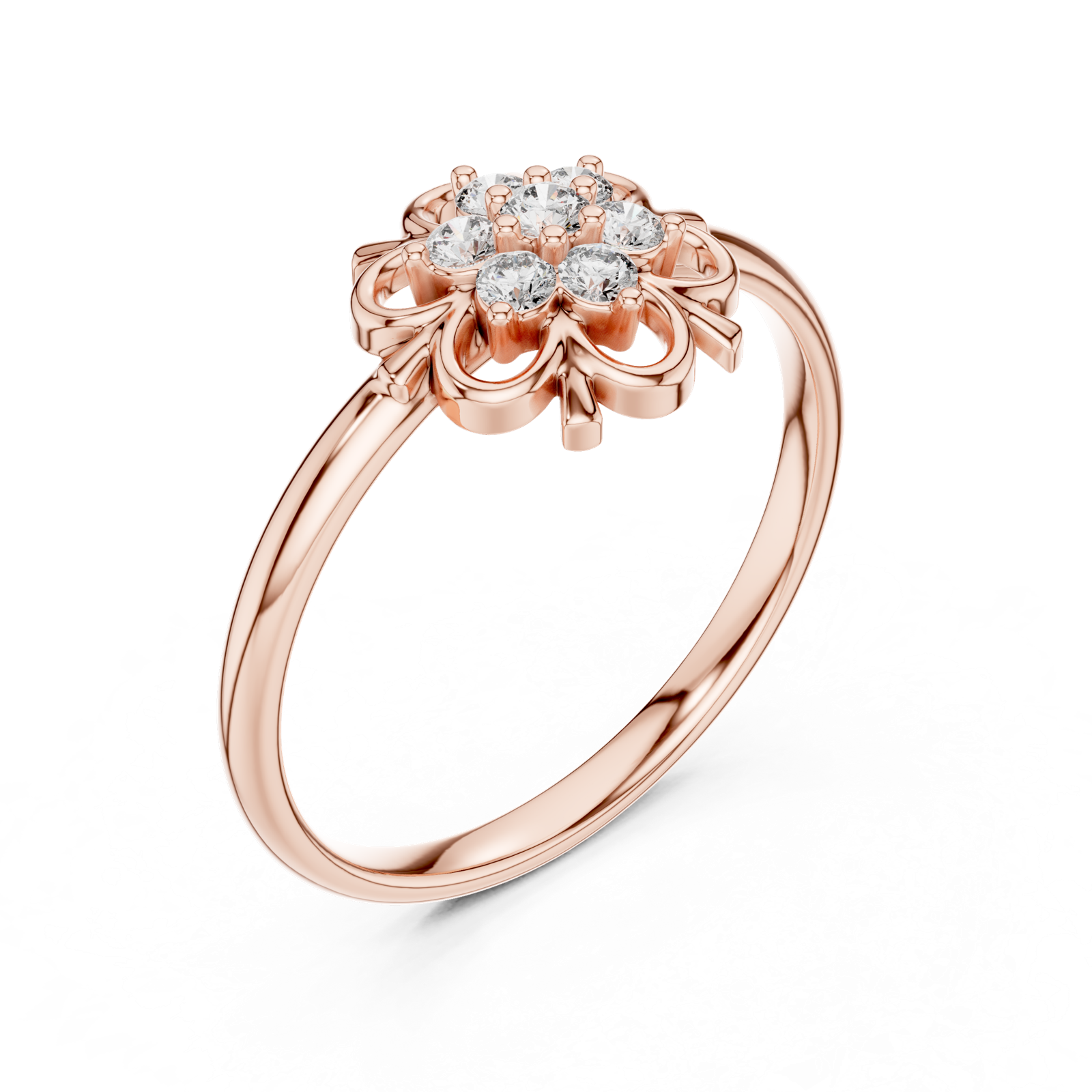 Gold Ring Ledis Ring, Rose Gold, view 2