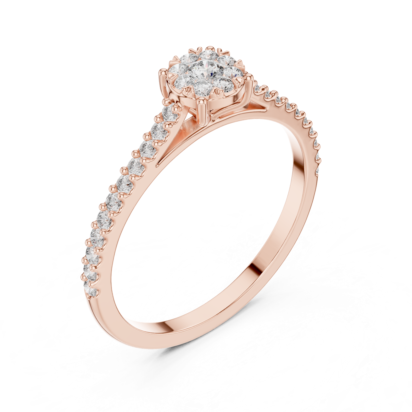 Gold Ring 19-120011L, Rose Gold, view 2