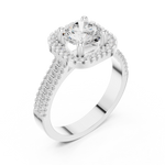 Gold Ring DDLR-329, White Gold, view 2