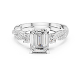 Gold Ring DDLR-281, White Gold, view 4