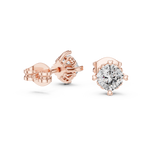 Gold Earrings GER-0355, Rose Gold, view 1