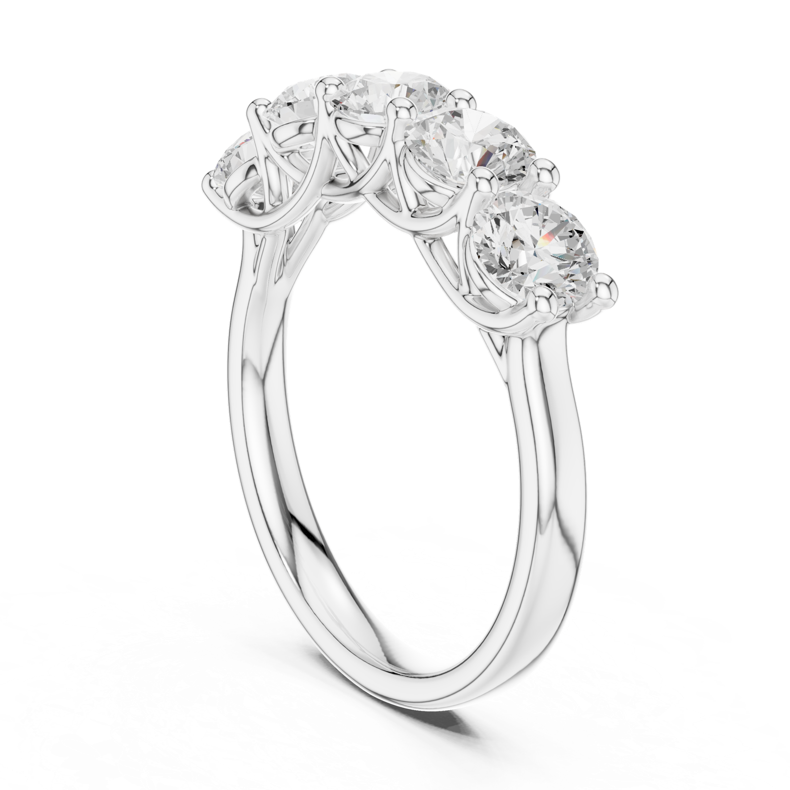 Gold Ring DDLR-719, White Gold, view 1