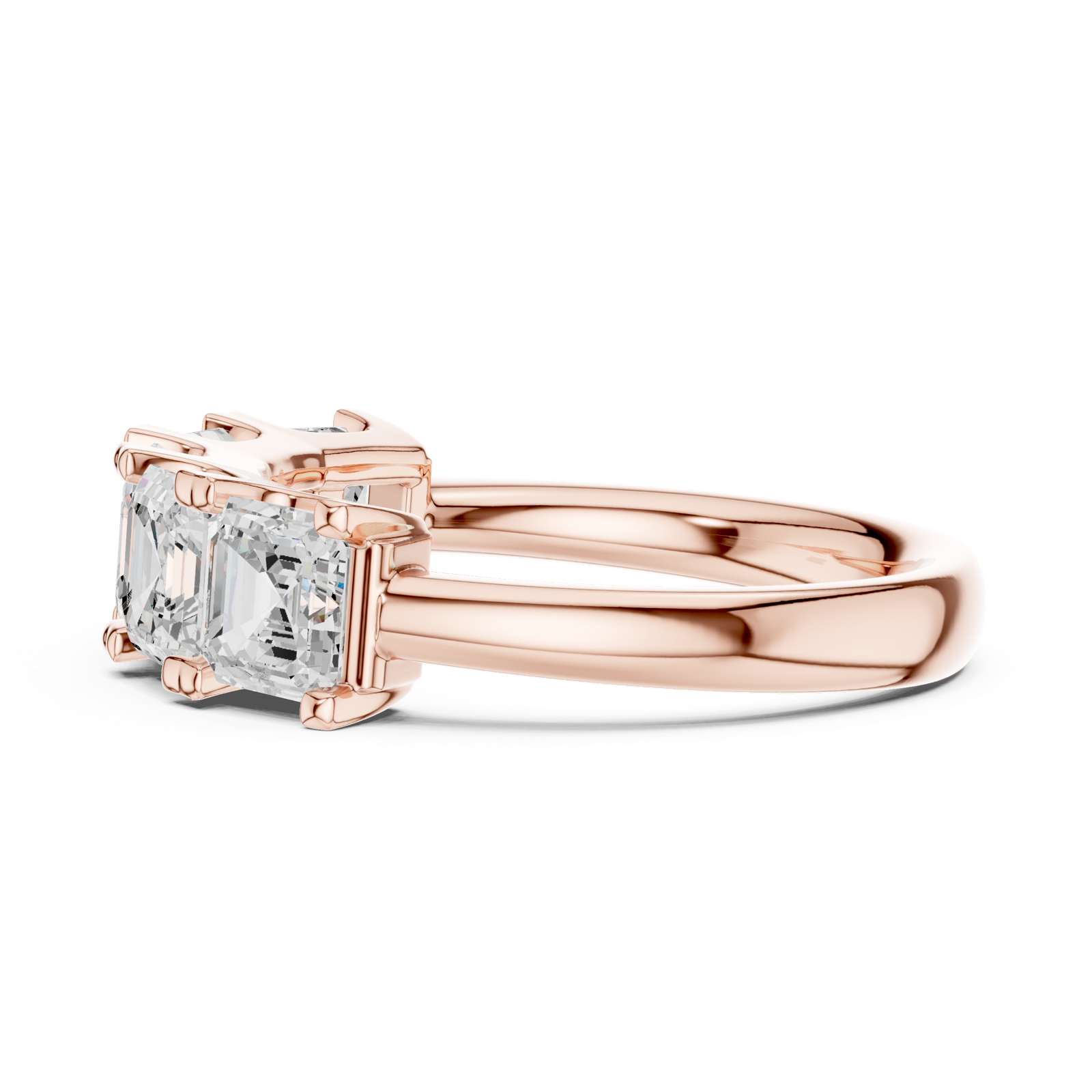 Gold Ring DDLR-701, Rose Gold, view 3