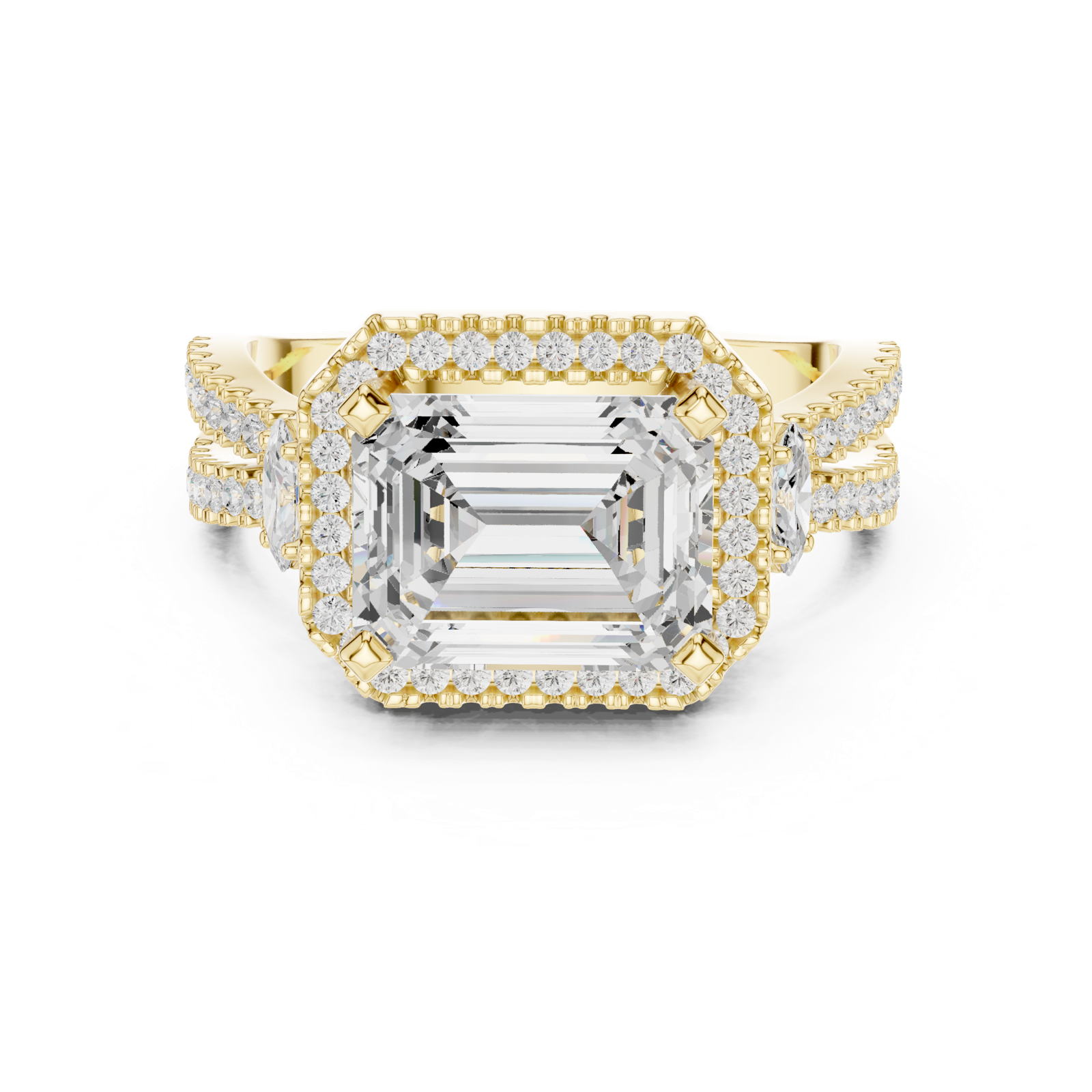 Gold Ring DDLR-339, Yellow Gold, view 4