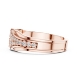 Gold Ring L03-1244, Rose Gold, view 3