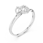Gold Ring 12-10047@L, White Gold, view 2