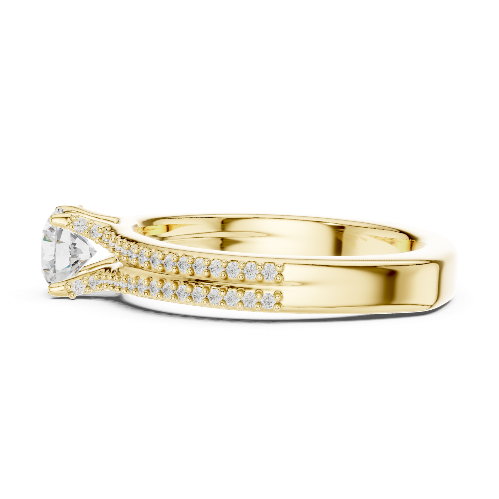 Gold Ring LR-0330, Yellow Gold, view 3