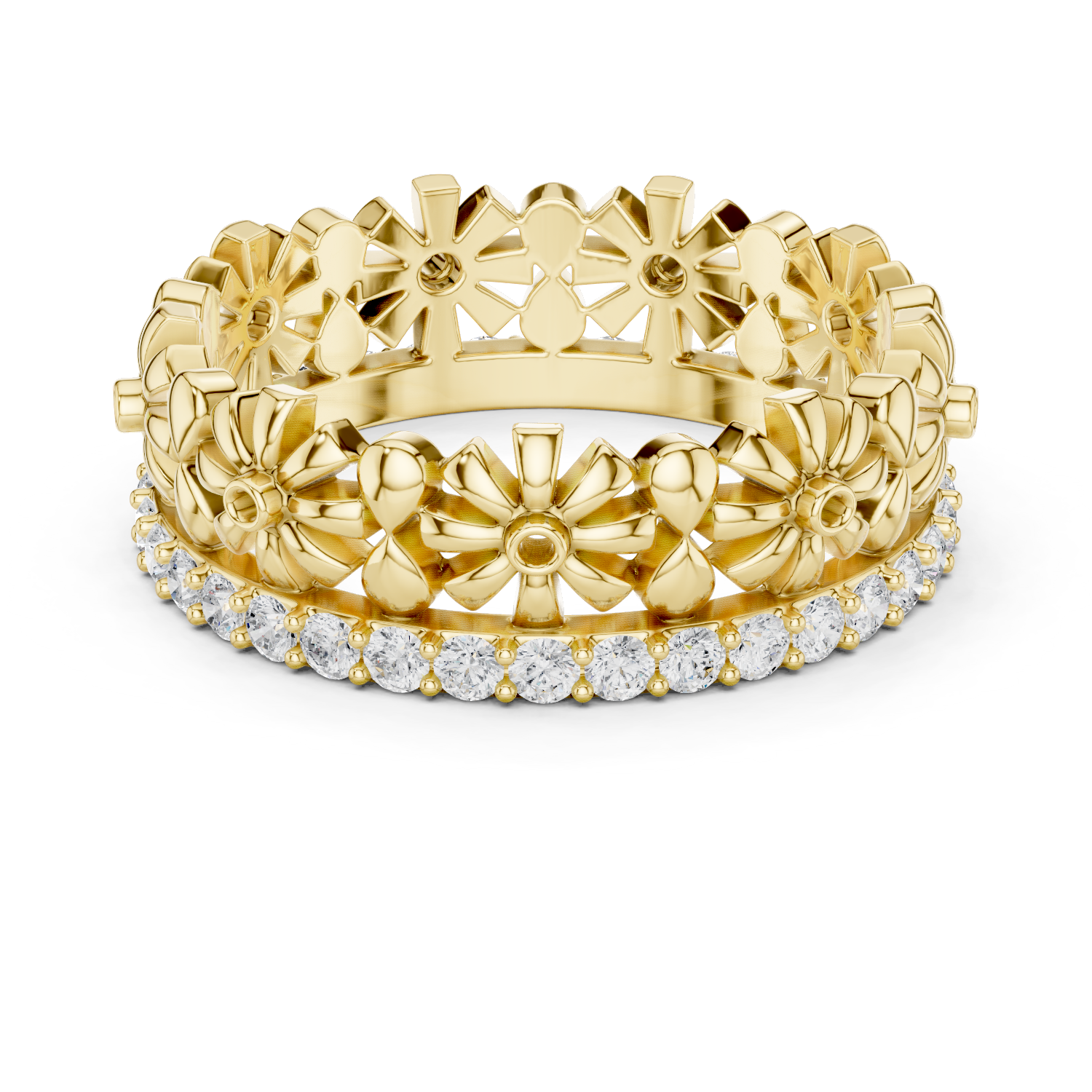 Gold Ring R42, Yellow Gold