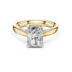 Gold Jewelry L36-18, Radiant center stone, Yellow Gold, view 4