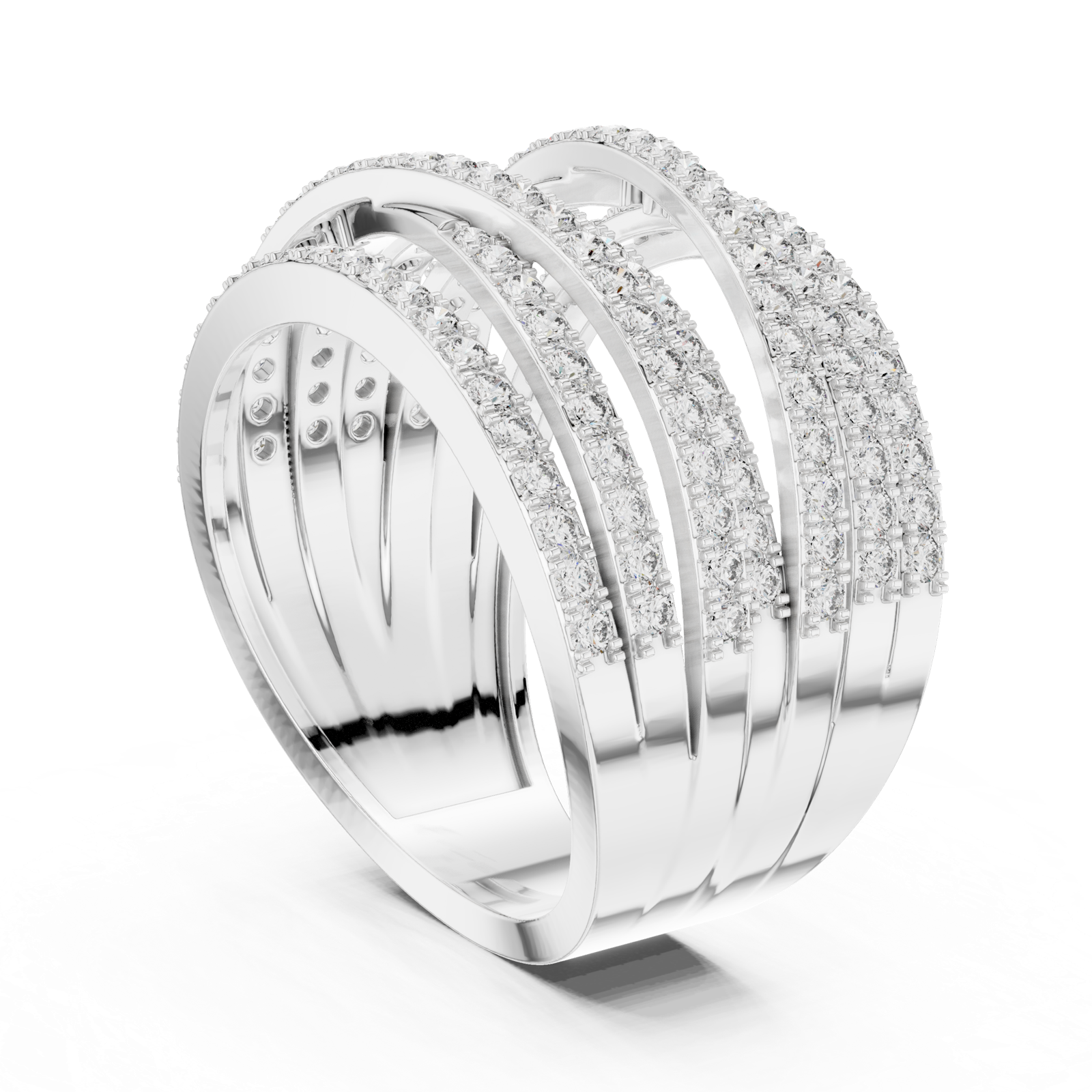 Gold Pendant 9-10039L_SS7, White Gold, view 1