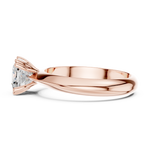 Gold Jewelry L36-8, Cushion center stone, Rose Gold, view 3