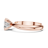 Gold Jewelry L36-8, Cushion center stone, Rose Gold, view 3