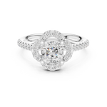Gold Ring DDLR-535, White Gold, view 4