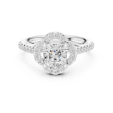 Gold Ring DDLR-535, White Gold, view 4