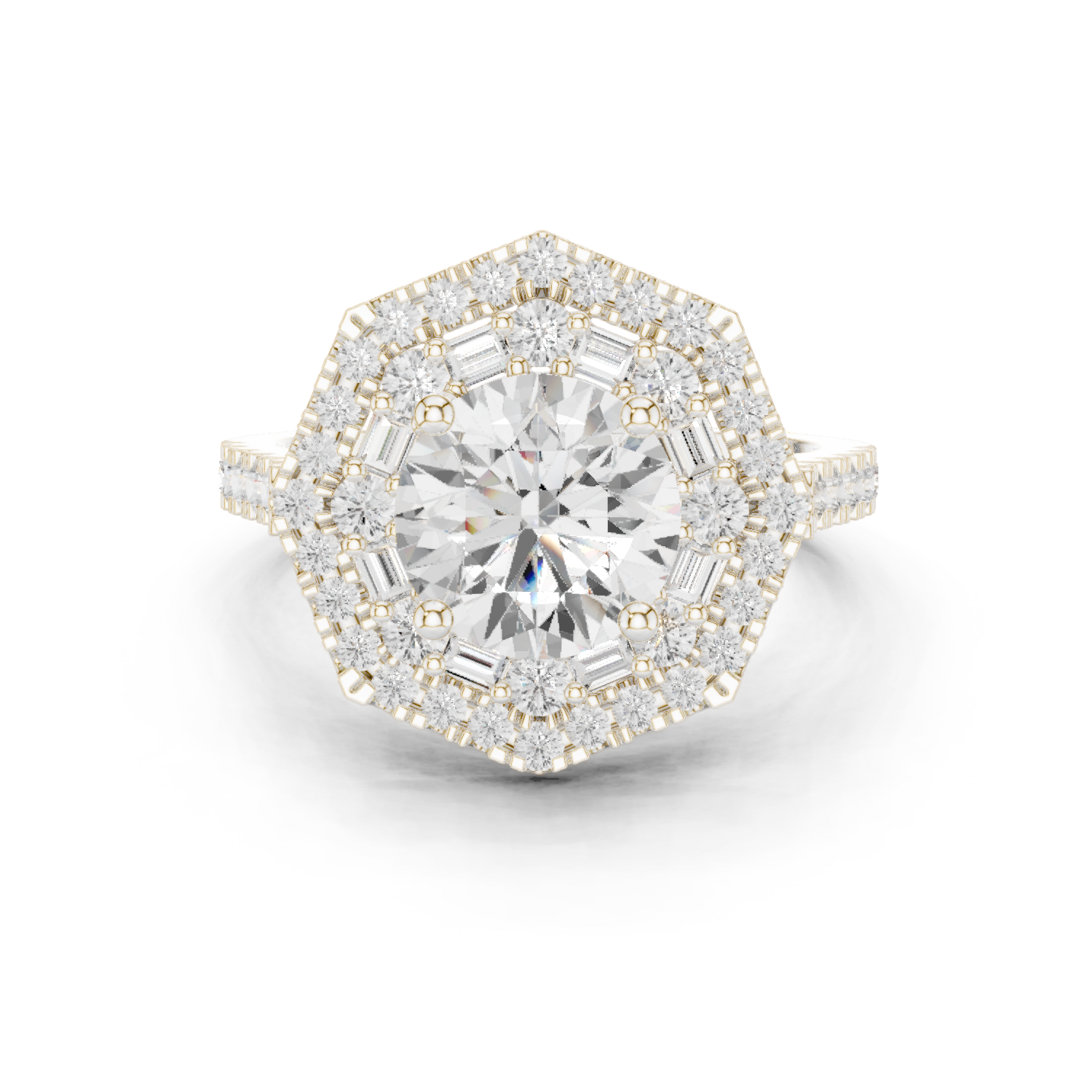 Gold Ring DDLR-326, White Gold