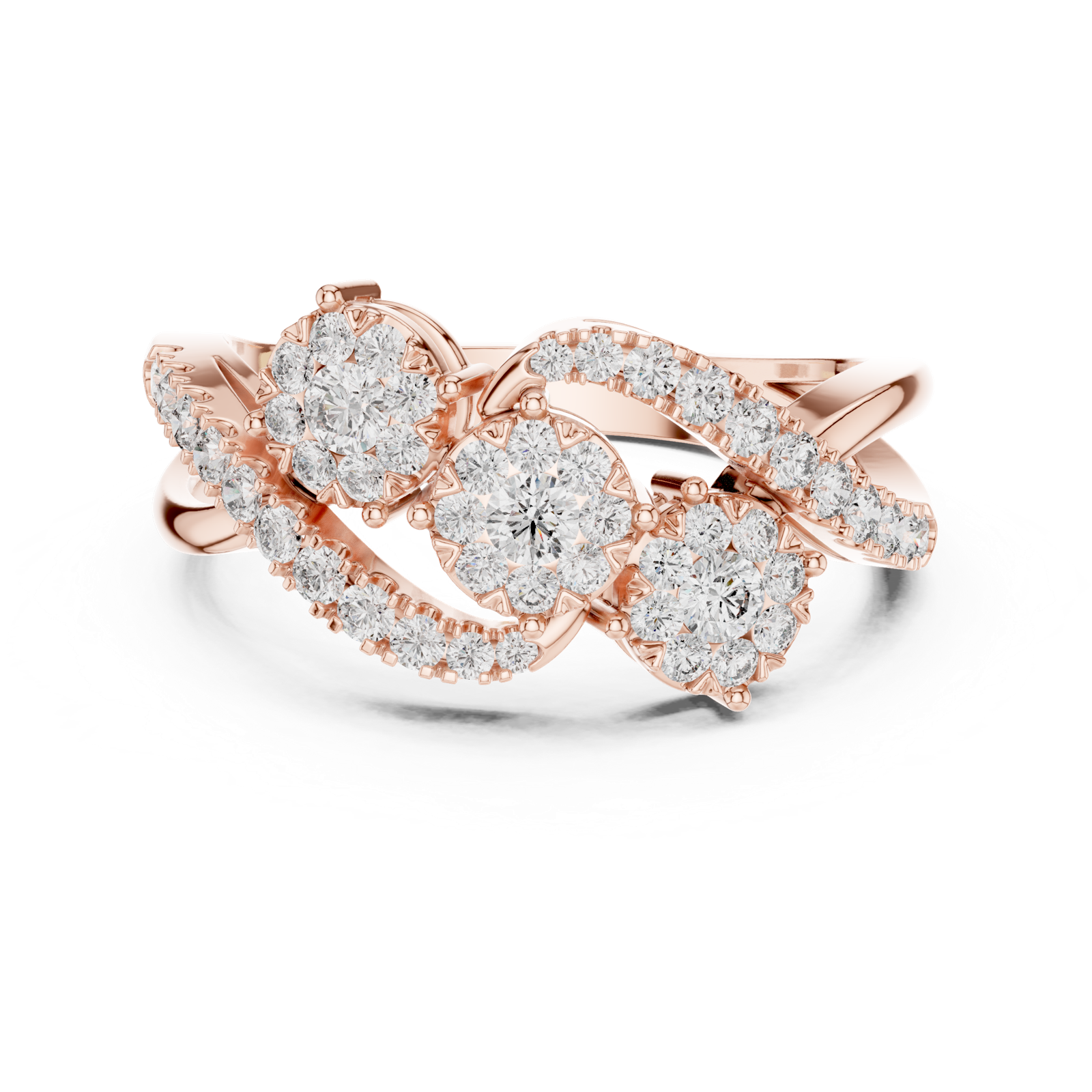 Gold Ring 19-120021L, Rose Gold, view 4