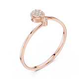 Gold Ring 1 (173), Rose Gold, view 2