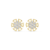 Gold Earrings AVBER, Yellow Gold, view 4