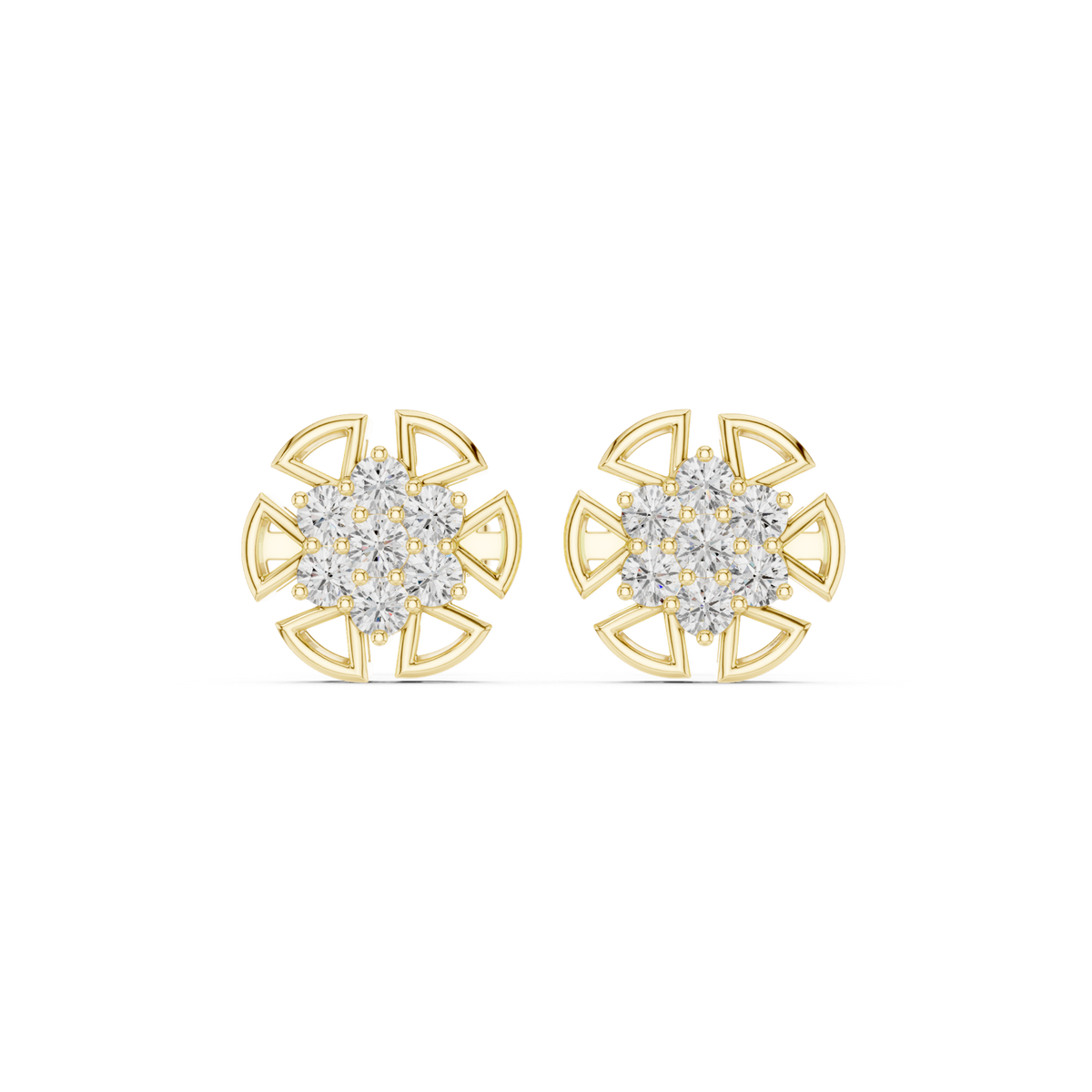 Gold Earrings AVBER, Yellow Gold
