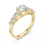 Gold Ring DDLR-681, Yellow Gold, view 2