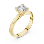 Gold Jewelry L36-8, Cushion center stone, Yellow Gold, view 2