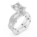 Gold Ring DDLR-300, White Gold, view 2