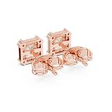 Gold Earrings 3-10003E_111_S, Rose Gold, view 3